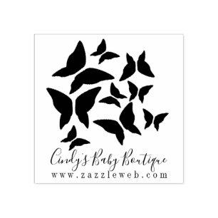 Tampons Encreurs Logo de vêtements papillons Entreprise bébé Boutiq