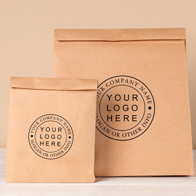 Tampons Encreurs Logo d'entreprise circulaire personnalisé (Créateur téléchargé)