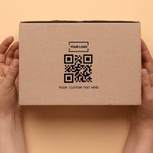 Tampons Encreurs Logo d'entreprise Code QR et texte personnalisé