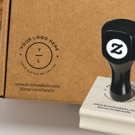 Tampons Encreurs Logo d'entreprise moderne Médias sociaux Emballage