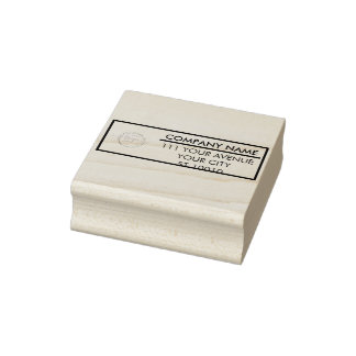 Tampons Encreurs Logo d'entreprise moderne personnalisable Adresse 