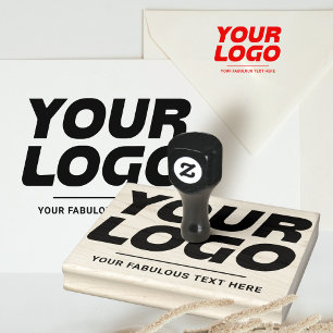 Tampons Encreurs Logo d'entreprise personnalisé et grand texte