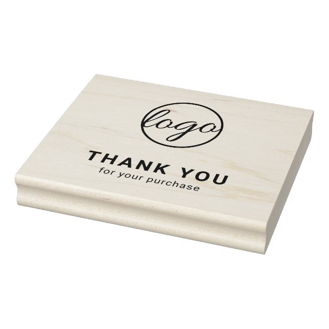 Tampons Encreurs Logo d'entreprise personnalisé simple Merci (Tampon)
