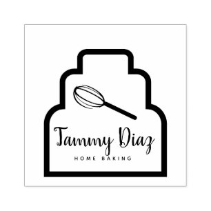 Tampons Encreurs Logo du gâteau de boulangerie Baker Whisk