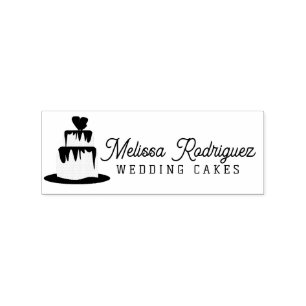 Tampons Encreurs Logo du Mariage Baker du gâteau Mariage hiérarchis