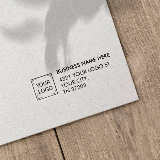 TAMPONS ENCREURS LOGO ET ADRESSE D'ENTREPRISE (LOGO AND ADDRESS RUBBER STAMP FOR PROFESSIONAL BUSINESS CORPORATE MAILING AND CORRESPONDENCE)