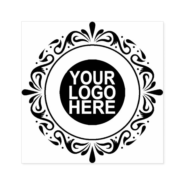 Tampons Encreurs Logo Ou Image Personnalisée De La Couronne Arrondi (Impression)
