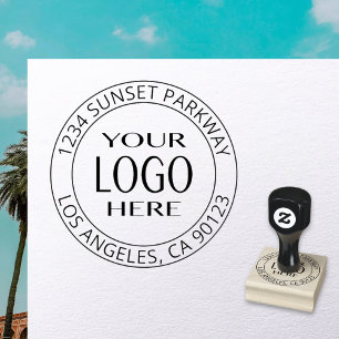 Tampons Encreurs Logo simple Remplacement et texte personnalisable