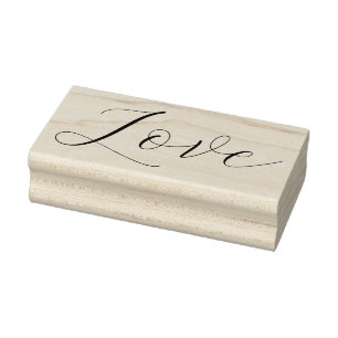 Tampons Encreurs LOVE 1"x2.5" Timbre en caoutchouc / Emeline