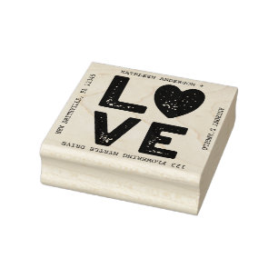 Tampons Encreurs LOVE Graphic Mariage Adresse de retour