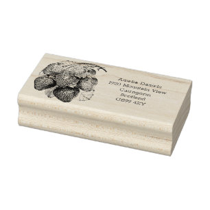 Tampons Encreurs Luscieux Été Strawberry Adresse Timbre En Caoutcho