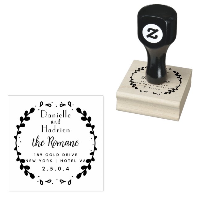 Tampons Encreurs M. & Mme Mariage Couple (Tamponné)