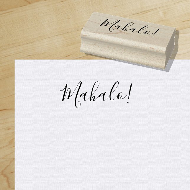 Tampons Encreurs Mahalo | Hawaïen | MERCI | Style quotidien ("Everyday is abundantly beautiful." 
Sincerely Best Wishes from Lucky Design World)