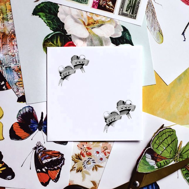 Tampons Encreurs Maman Papa Red Hearts Tattoo (Créateur téléchargé)