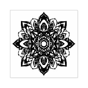 Tampons Encreurs Mandala à fleurs huit points étoiles