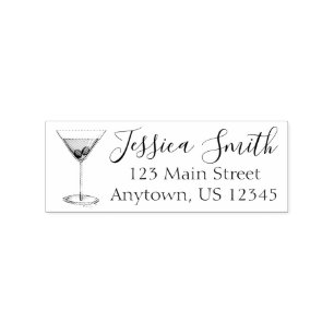 Tampons Encreurs Manhattan Cocktail Glass Mixte Drink Adresse