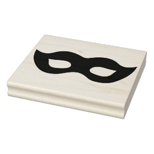 Tampons Encreurs Mardi Gras Masque Silhouette Caoutchouc