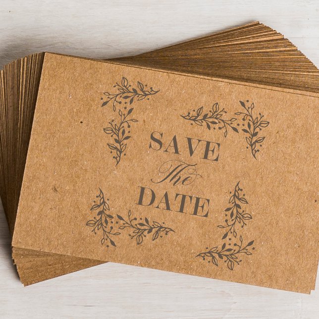 Tampons Encreurs Mariage Branché Enregistrer La Date Devis Branches (Créateur téléchargé)