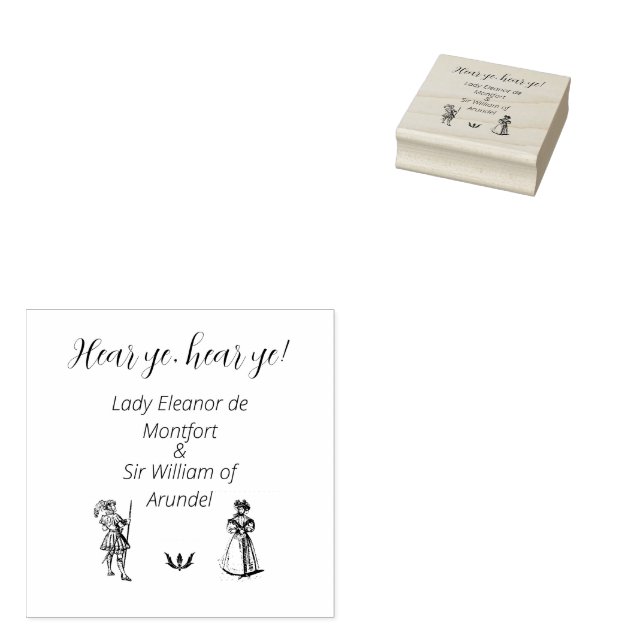 Tampons Encreurs Mariage de la Renaissance médiévale (Tamponné)