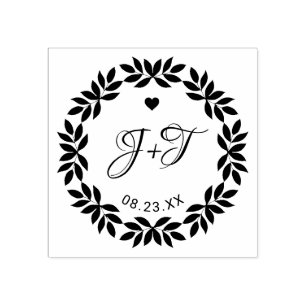 Tampons Encreurs Mariage Floral Élégant