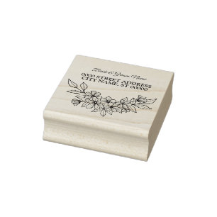 Tampons Encreurs Mariage floral Frame Party Adresse de retour