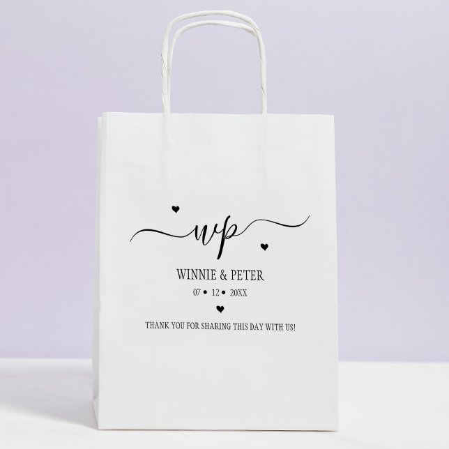 Tampons Encreurs Mariage Monogramme moderne personnalisé (Créateur téléchargé)