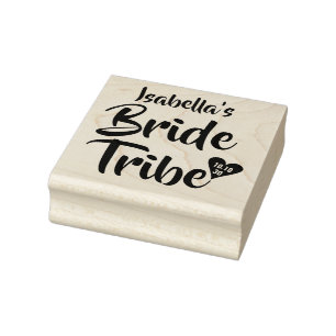 Tampons Encreurs Mariée Tribe Date Coeur Personnalisé