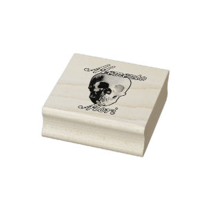 Tampons Encreurs Memento Mori "Souviens-toi de ta mort" design.