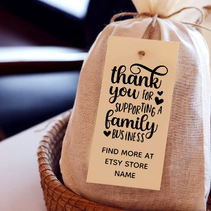 Tampons Encreurs Merci Coeur Pour Soutenir Les Entreprises Familial