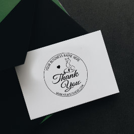 Tampons Encreurs Merci d'affaires personnalisé de Cute Fox