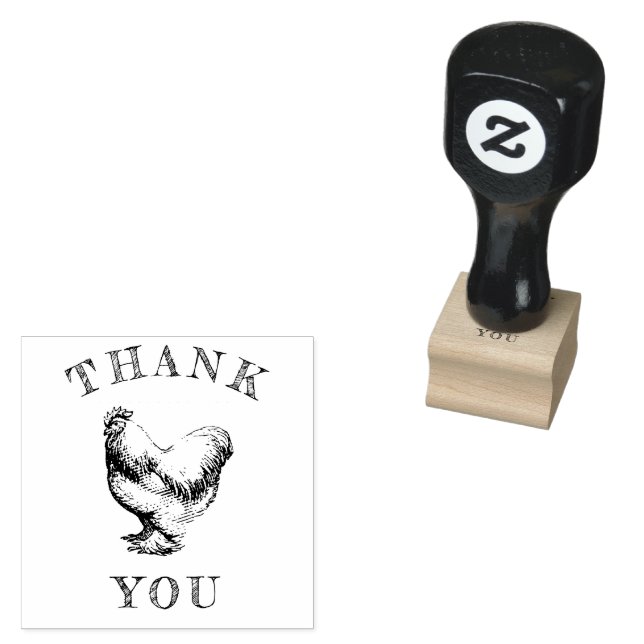 Tampons Encreurs Merci de poulet Hen Farm Oeufs (Tamponné)