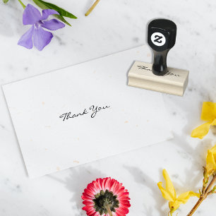 Tampons Encreurs Merci Personnalisé Moderne Chic Élégant Mariage