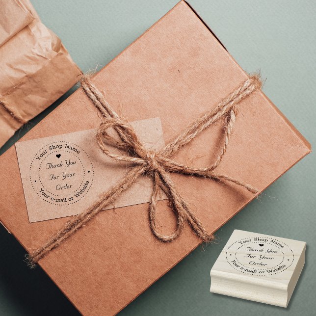 Tampons Encreurs Merci personnalisé pour votre entreprise de comman (Personalized Thank You for Your Order Business Rubber Stamp)
