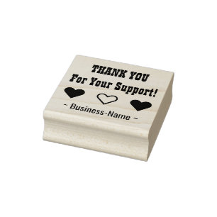 Tampons Encreurs "MERCI Pour Votre Soutien !" Timbre de Gratitude