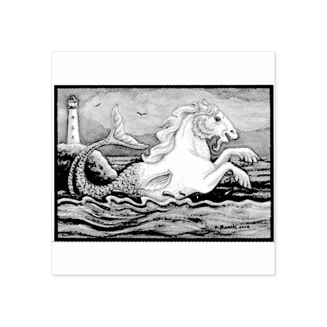 TAMPONS ENCREURS MERHORSE & LIGHT HOUSE IMAGINAIRE CAOUTCHOUC EN CA (Impression)