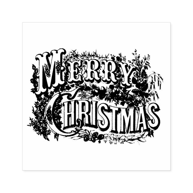TAMPONS ENCREURS "MERRY CHRISTMAS" TIMBRE D'ART (Impression)