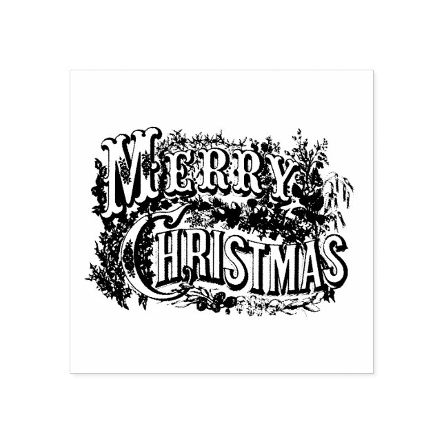 TAMPONS ENCREURS MERRY CHRISTMAS TITRE D'ART EN BOIS (Impression)
