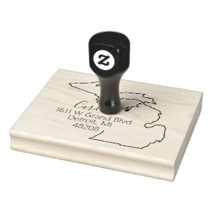 Tampons Encreurs MI State of Michigan Return Address Stamp