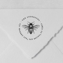 Tampons Encreurs Miel Bee | Nom de famille Vintage et adresse de re
