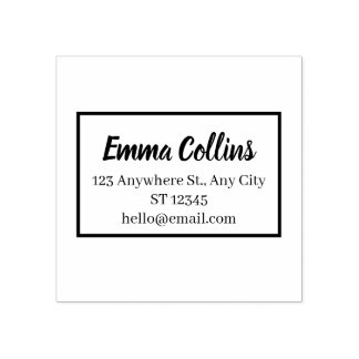 Tampons Encreurs Minimal Personal Address Stamp – Clean Address