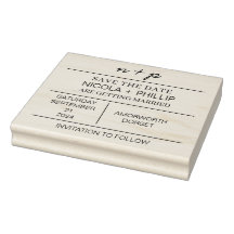 Minimaliste Enregistrer Le Timbre pour mariage Dat