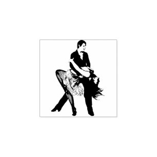 Tampons Encreurs Moderne Couple Dancing Art original