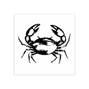 Tampons Encreurs Moderne Tendance Été Tendance Fruits de Mer Crabe