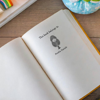 Tampons Encreurs Monogram Highland Cow Ce Livre Appartient À