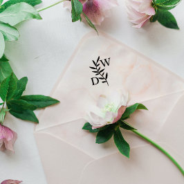 Tampons Encreurs Monogramme à feuille simple