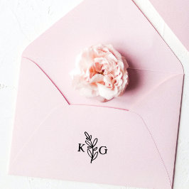 Tampons Encreurs Monogramme à feuille simple