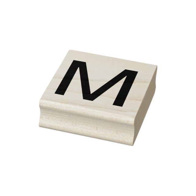 Tampons Encreurs Monogramme ajouter le nom lettre alphabet simple m (Tampon)