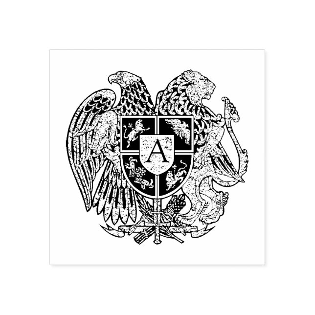 Tampons Encreurs Monogramme arménien des armoiries (Impression)