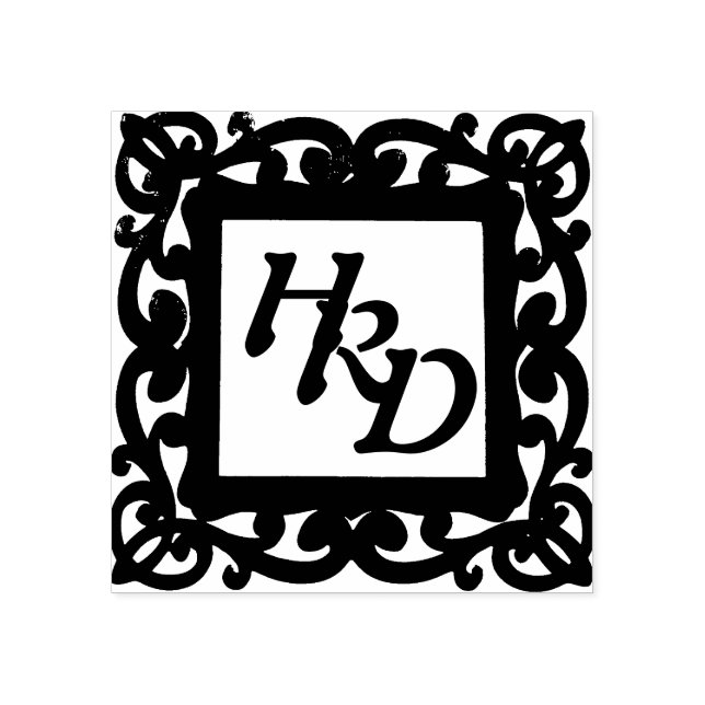 Tampons Encreurs Monogramme carré (Impression)