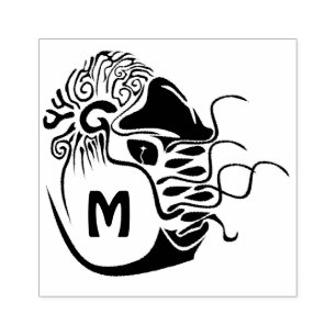 Tampons Encreurs Monogramme de Nautilus à Chambres Primitives